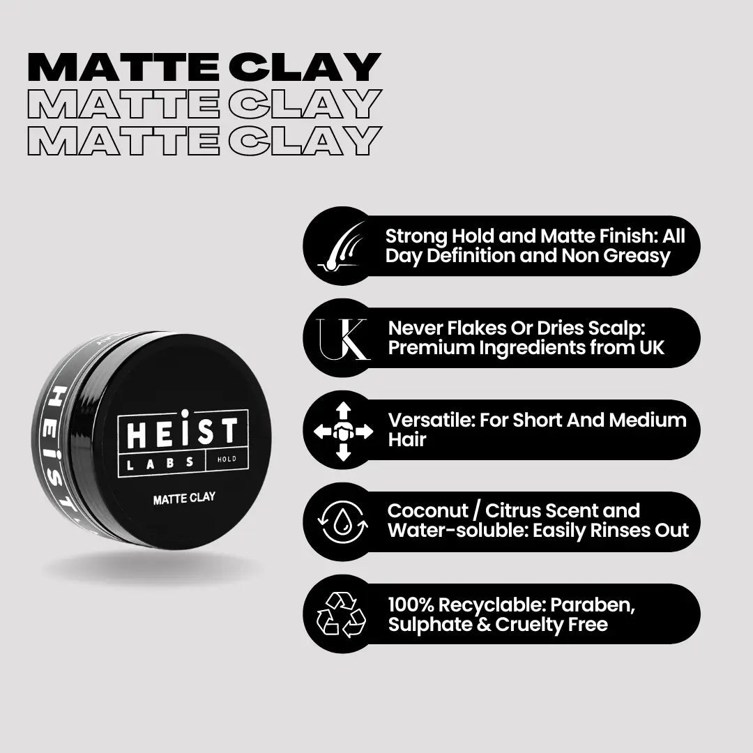 Matte Clay for Strong Hold and Definition 100ml