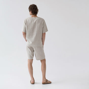 Fern Linen Pyjama Set – Soft, OEKO-TEX Certified Comfort by Linen Tales at www.brixbailey.com