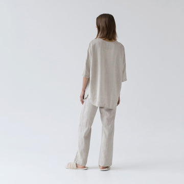 Classic Primrose Linen Loungewear Set – Elegant & Comfortable by Linen Tales at www.brixbailey.com