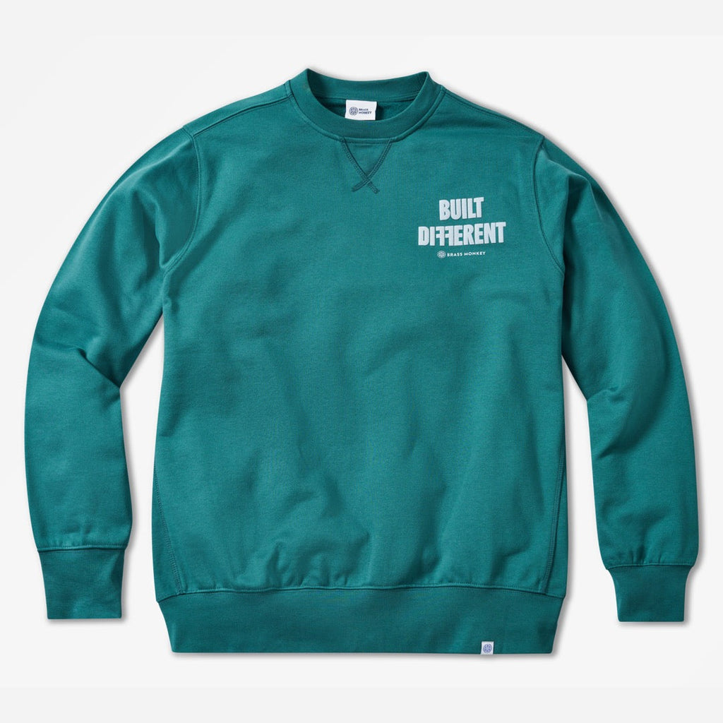 Men's Built Different Green Sweatshirt