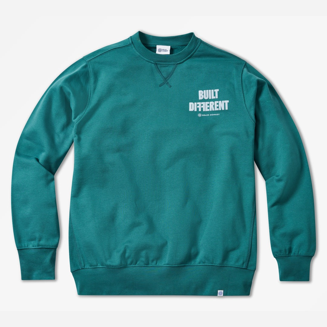 Men's Built Different Green Sweatshirt