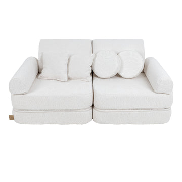 Medium Modular Sofa for Kids - Boucle White