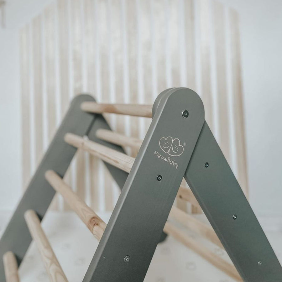 Montessori Triangular Ladder – Wooden Gym & Creative Play Tool by MeowBaby at www.brixbailey.com