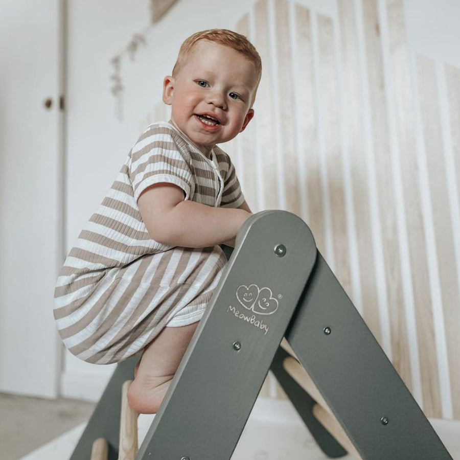 MeowBaby Montessori Triangular Ladder – Wooden Gym & Creative Play by MeowBaby at www.brixbailey.com