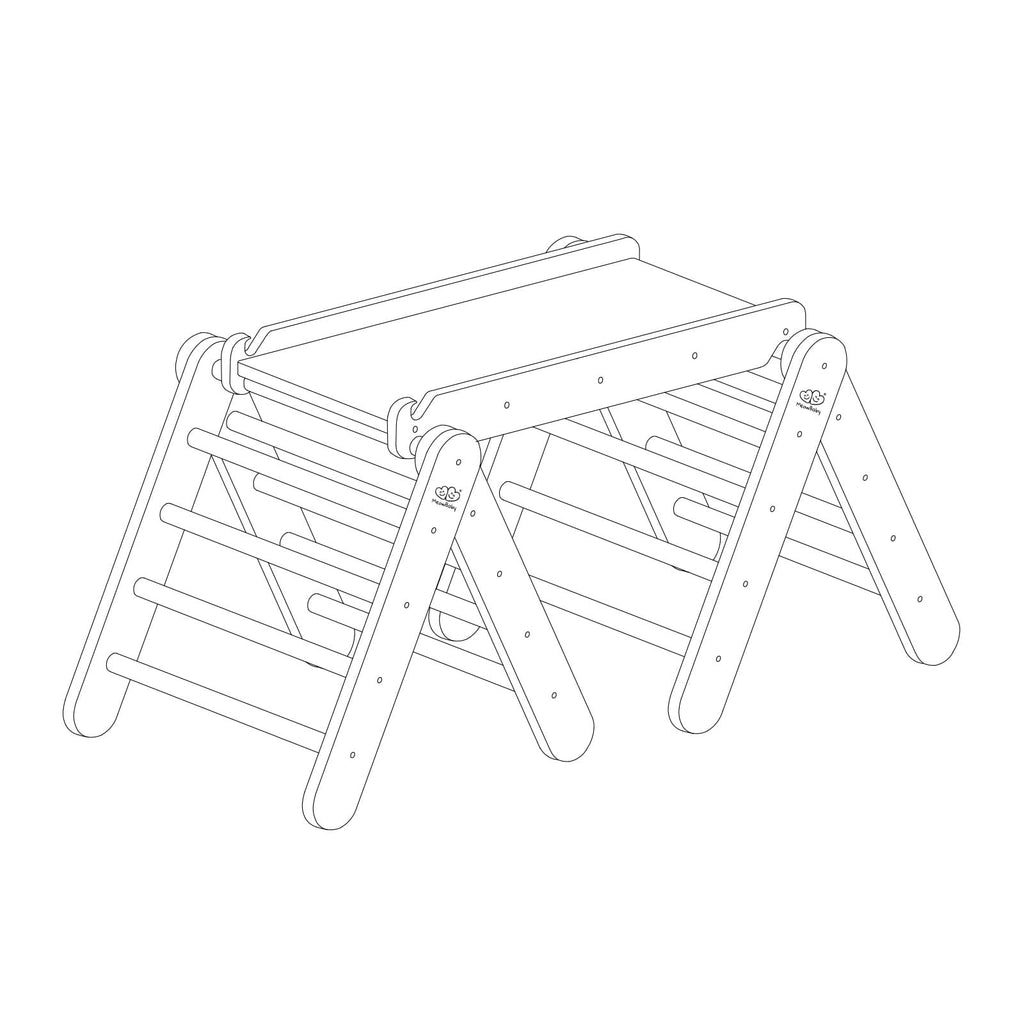 Versatile Montessori Climbing Set for Kids – Safe & Creative Play by MeowBaby at www.brixbailey.com