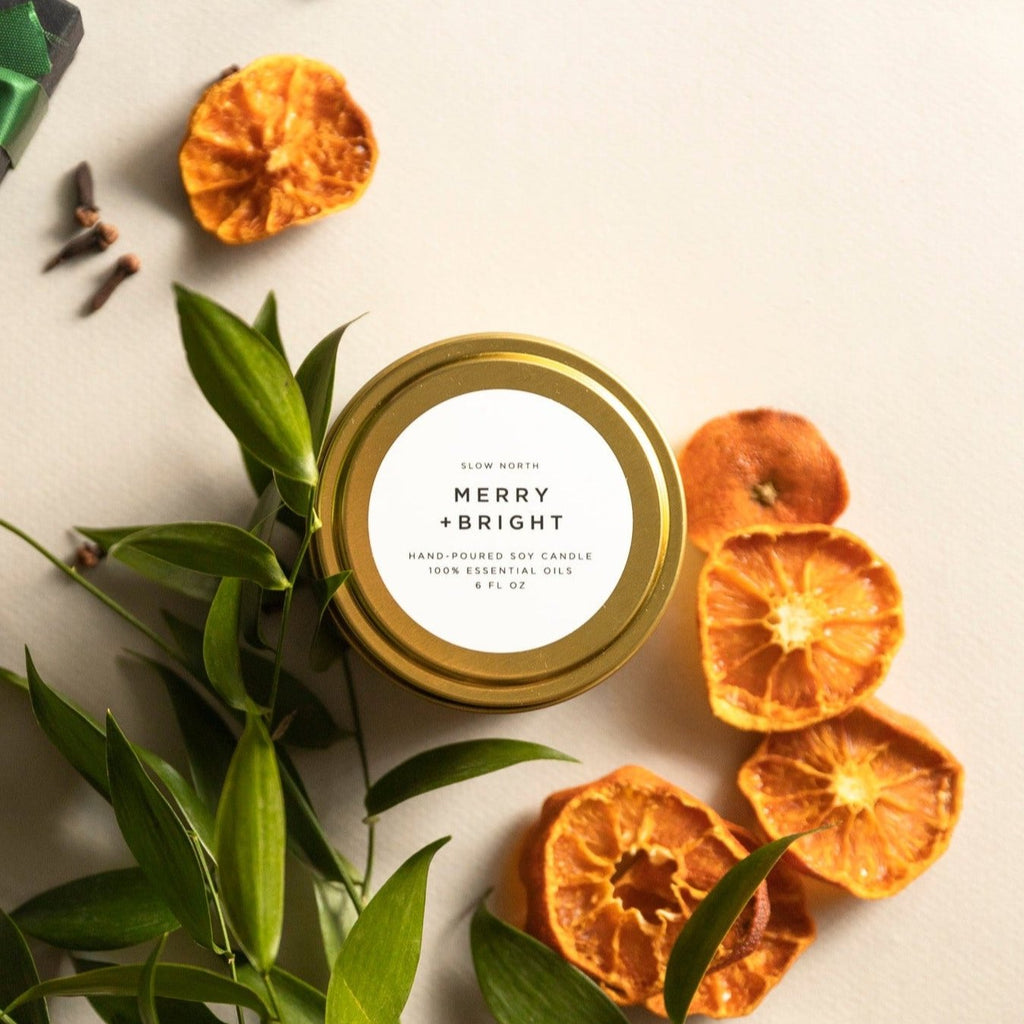 Merry and Bright Fir Clementine and Clove Candle