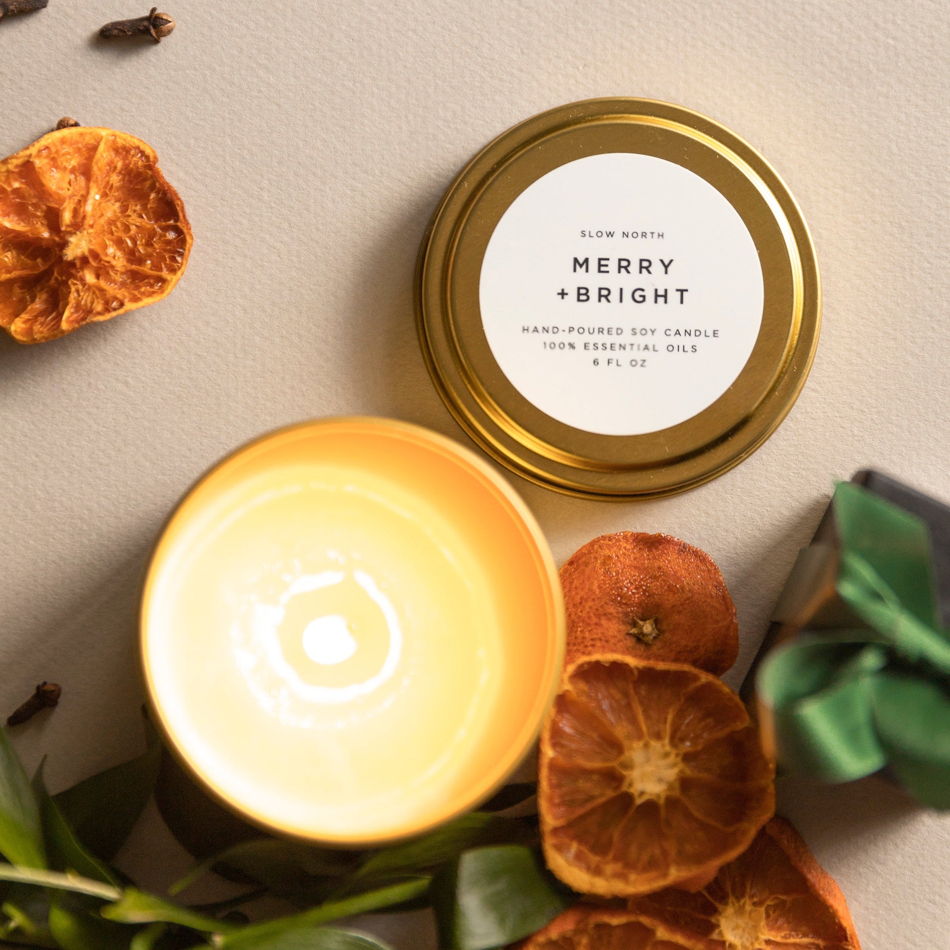 Merry and Bright Fir Clementine and Clove Candle