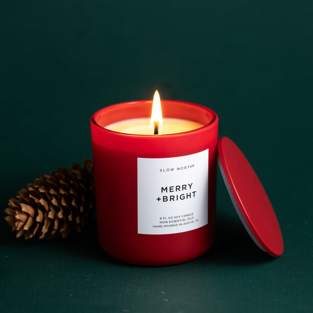 Limited Edition Merry and Bright Candle with Fir, Clementine and Clove