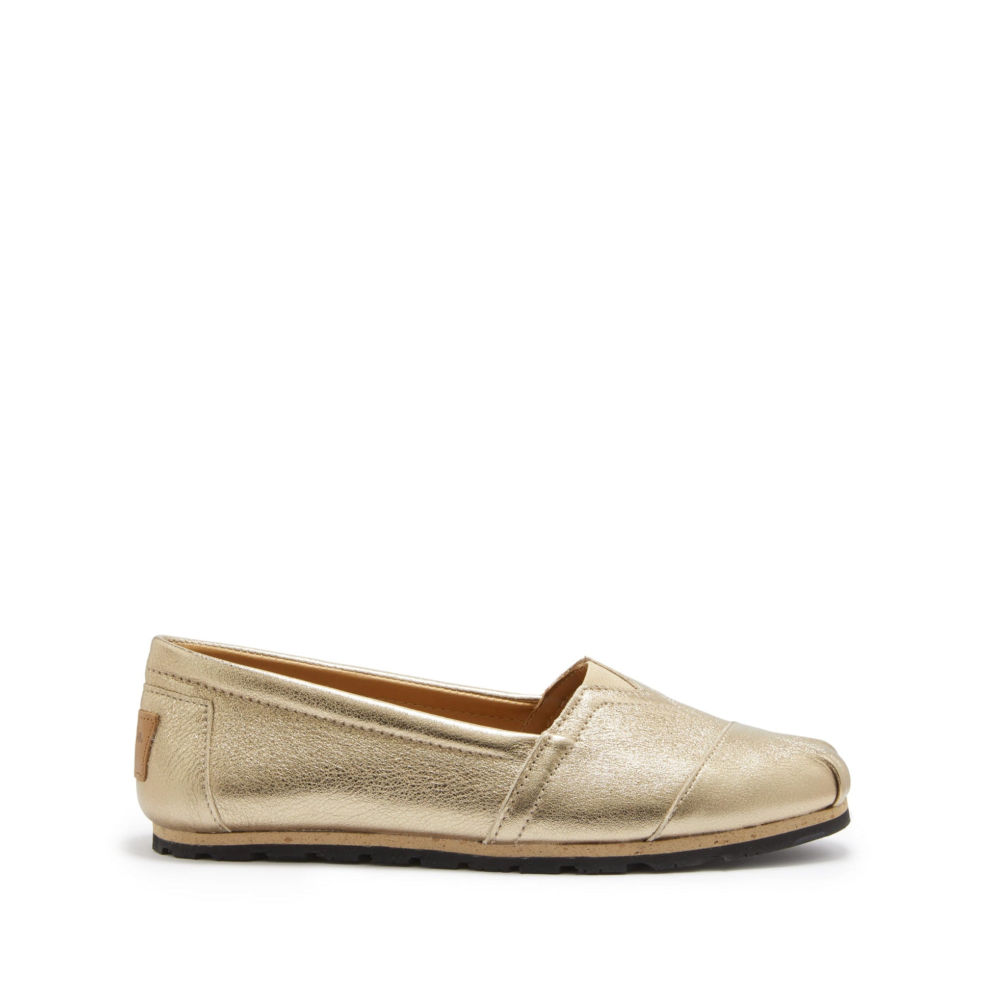 Women's Gold Leather Chukka Espadrilles