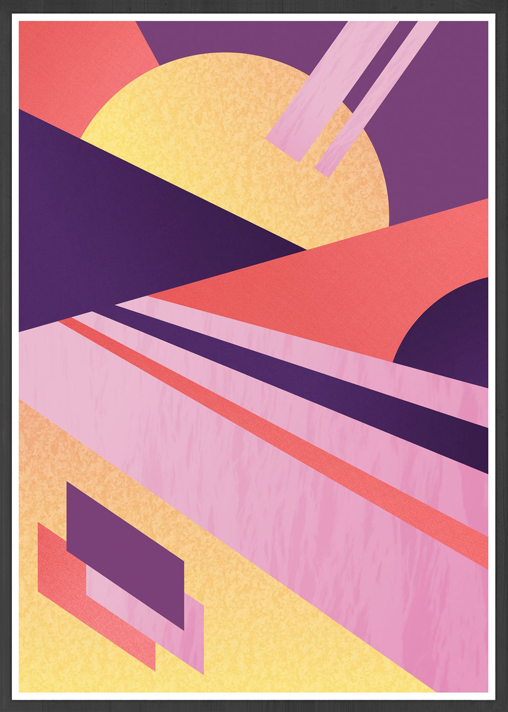 Miami Electric Retro Art Print