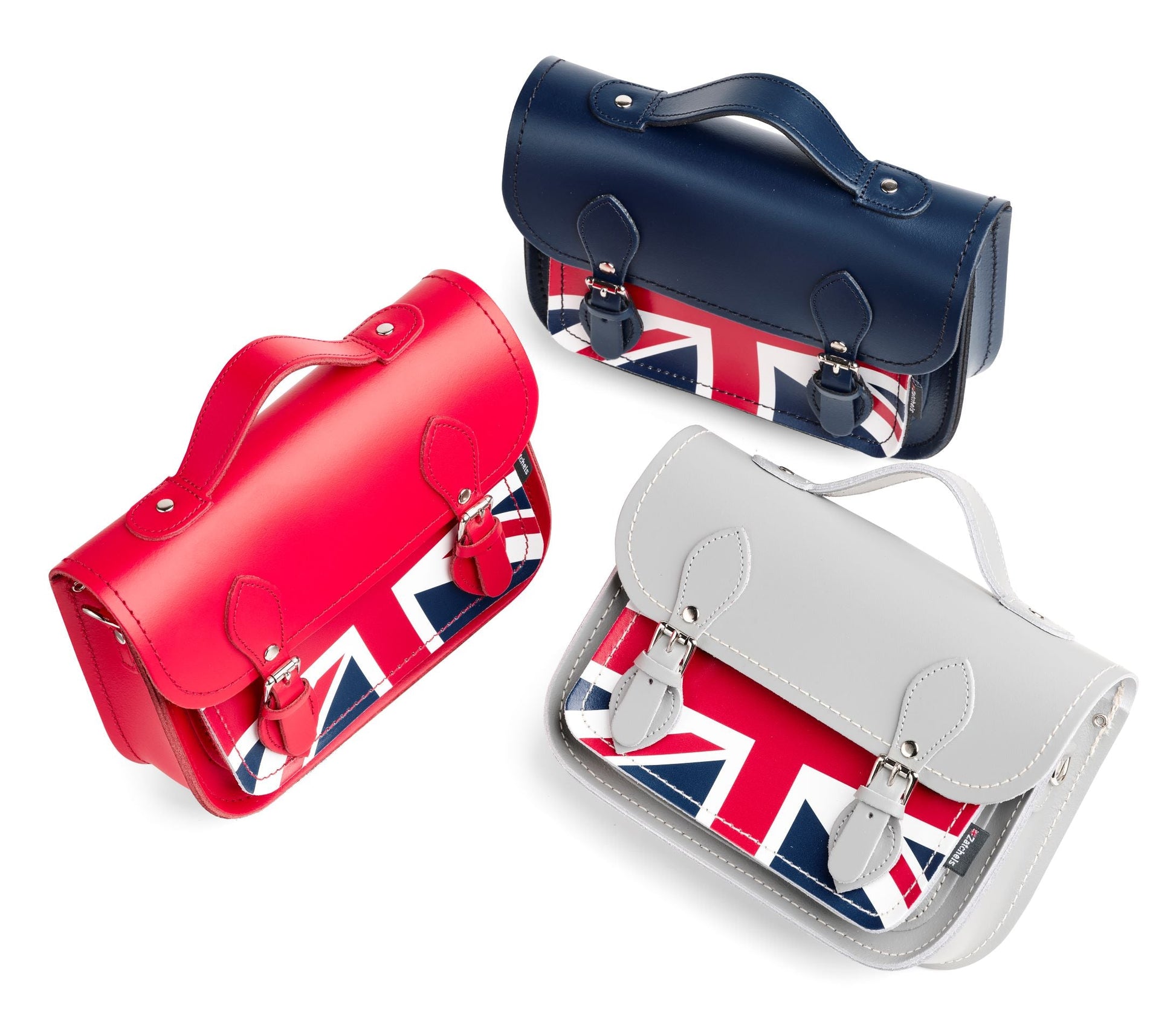 Union Jack Midi Satchel Pillar Box Red