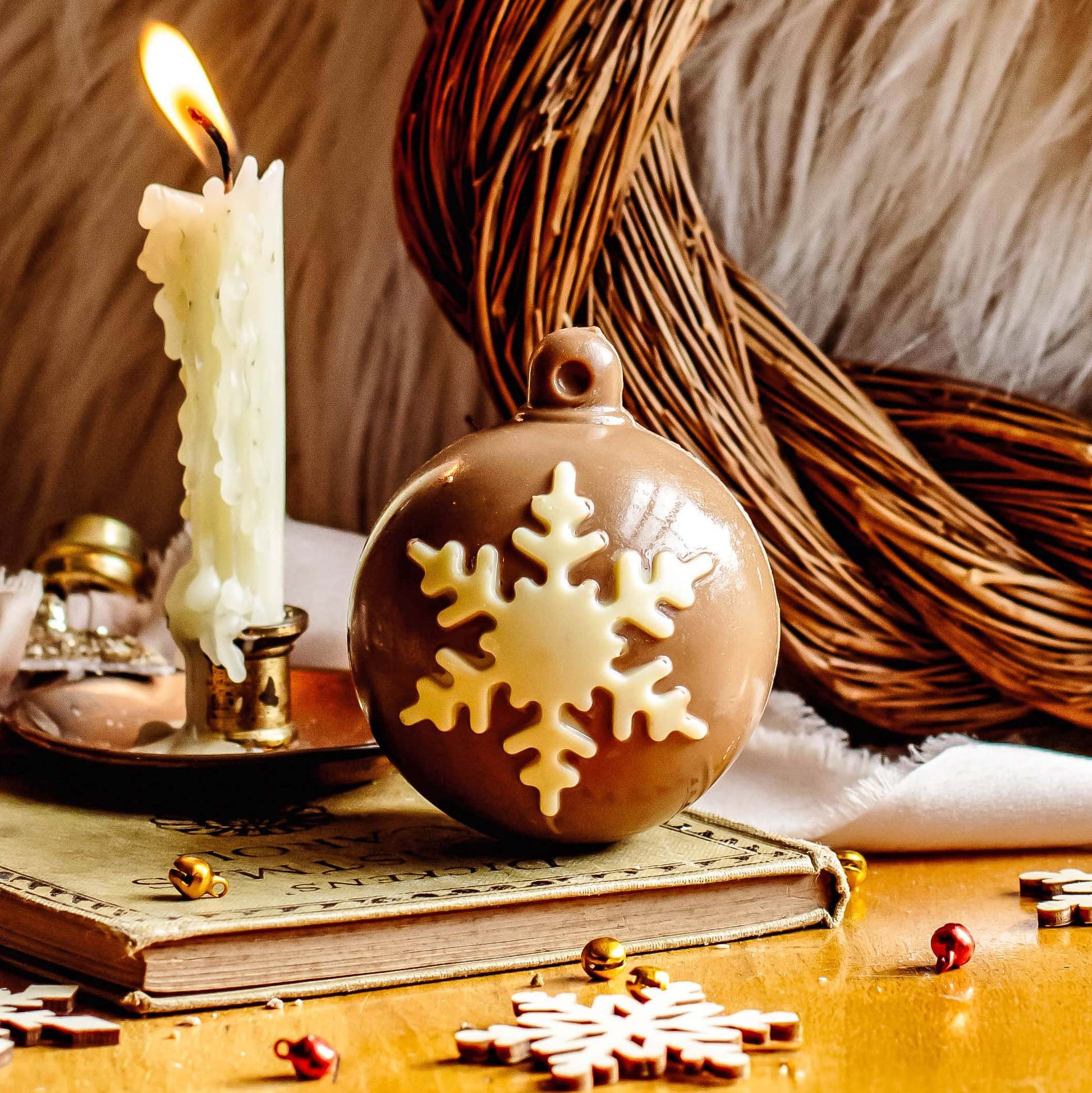 Luxury Handmade Chocolate Christmas Baubles