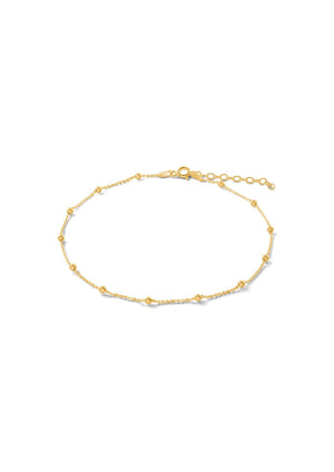 Minimalist Silver Bubble Anklet – Perfect Summer Accessory by NO MORE at www.brixbailey.com