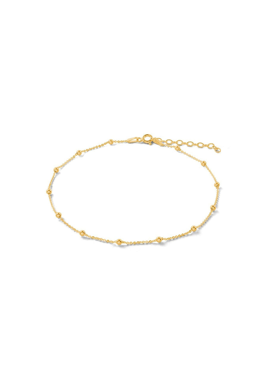 Minimalist Silver Bubble Anklet – Perfect Summer Accessory by NO MORE at www.brixbailey.com