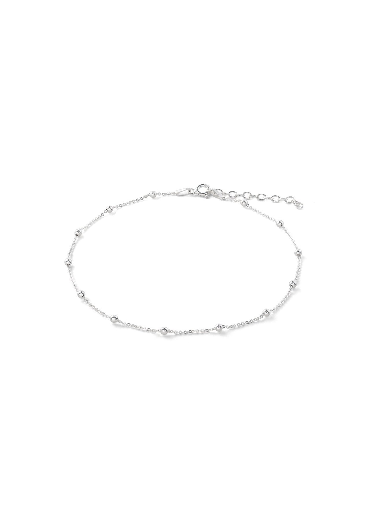 Sterling Silver Mini Bubble Anklet – Perfect Summer Accessory by NO MORE at www.brixbailey.com