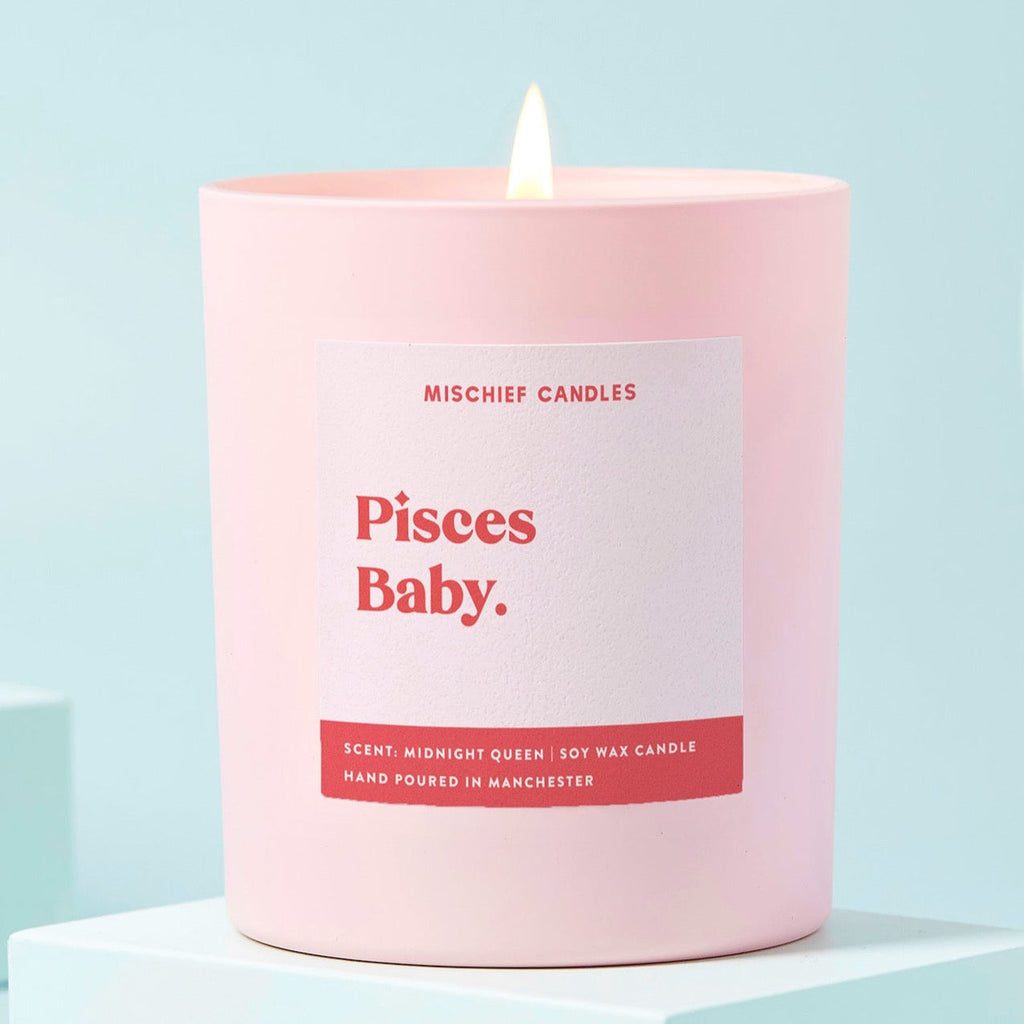 Pisces Birthday Gift Funny Zodiac Birthday Candle Pisces Baby