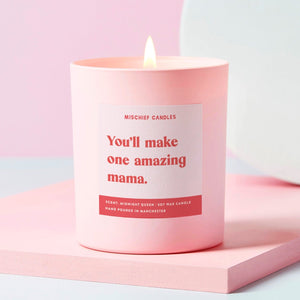 Mum To Be Gift Funny Baby Shower Gift Candle One Amazing Mama