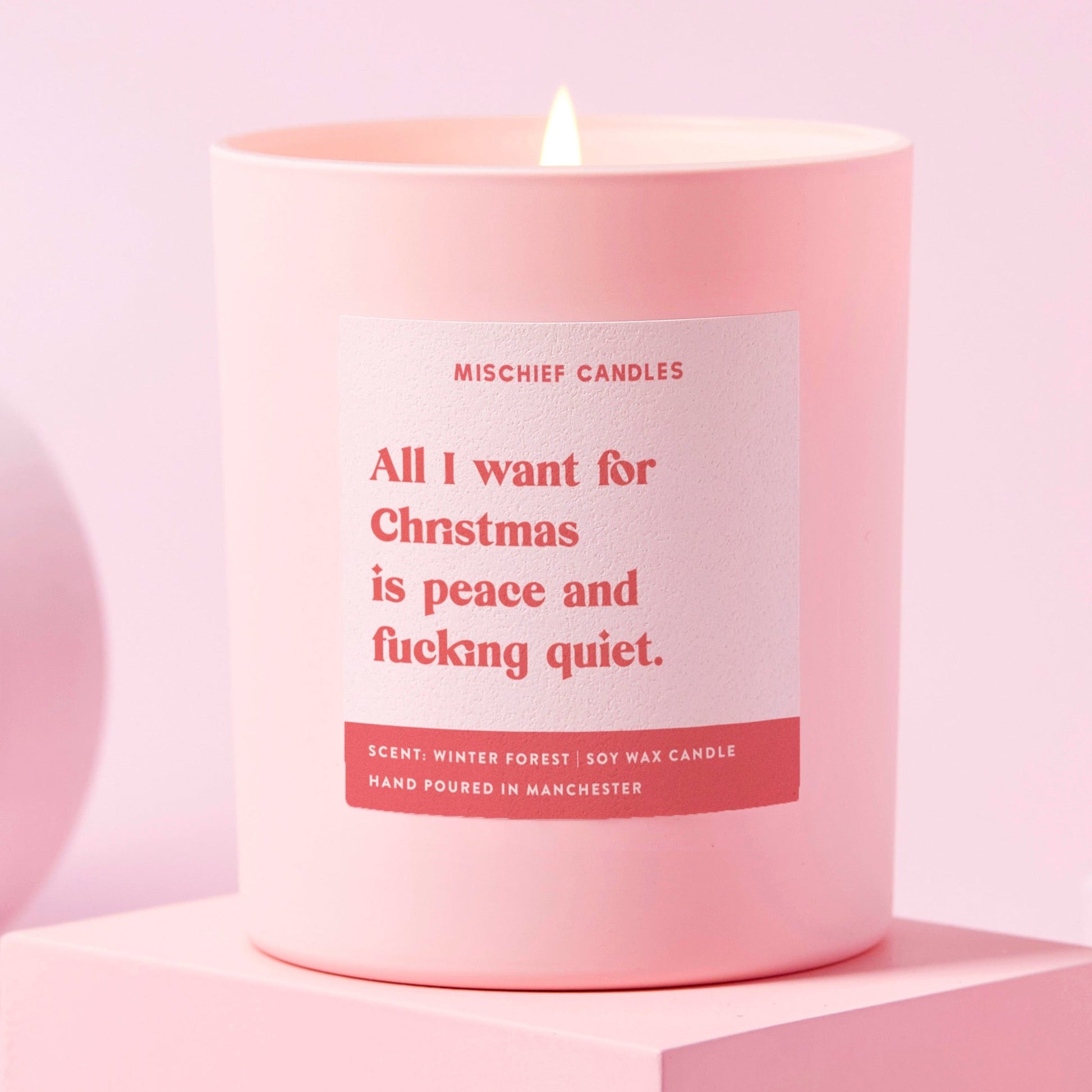 Funny Christmas Gift For Her Stocking Filler Candle Peace And Quiet