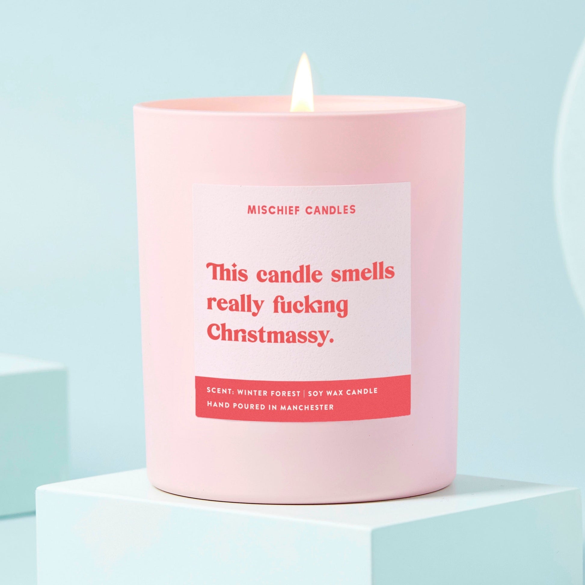 Funny Christmas Gift For Friend Stocking Filler Candle Smells Christmassy
