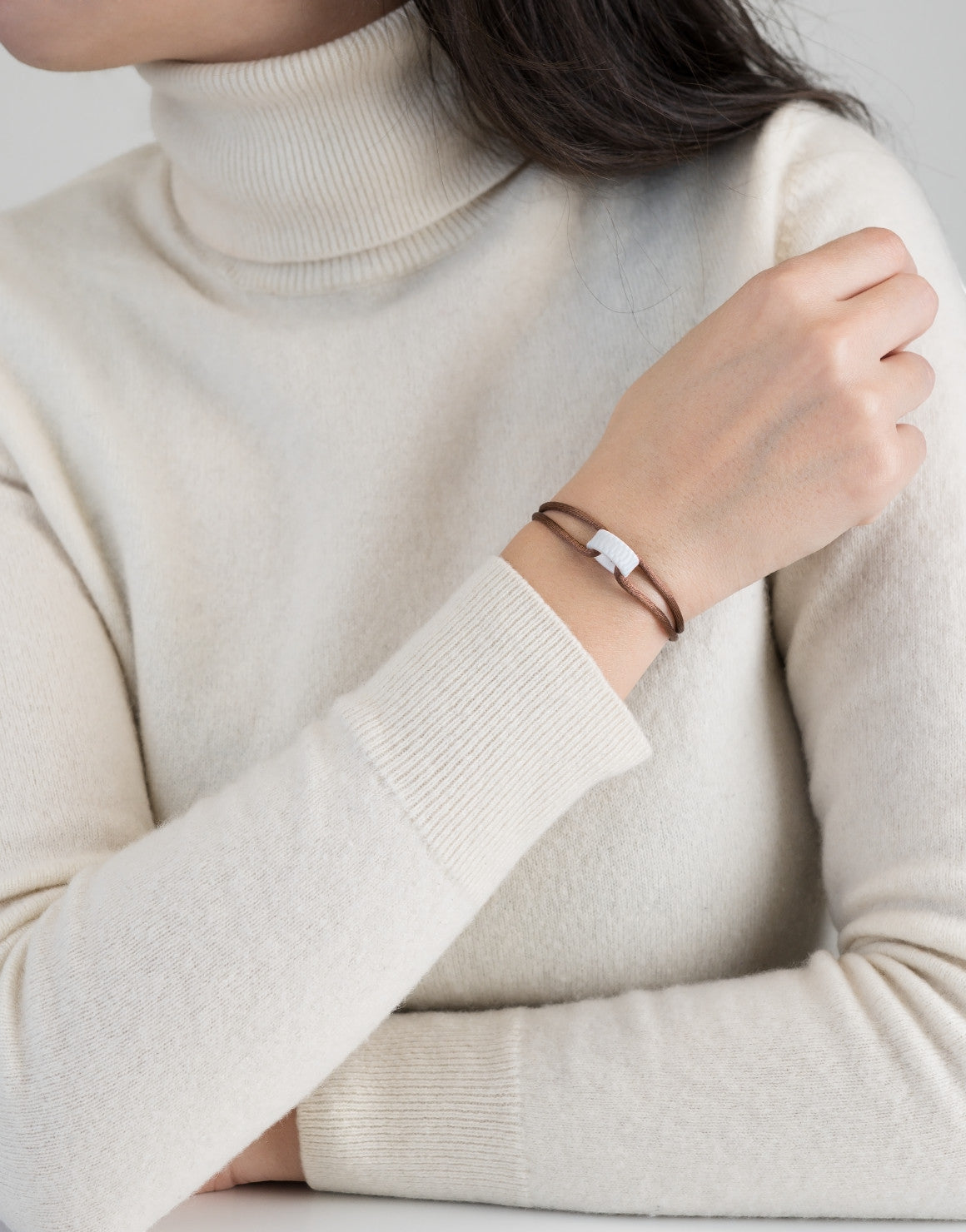 Snow Regent Cord Bracelet