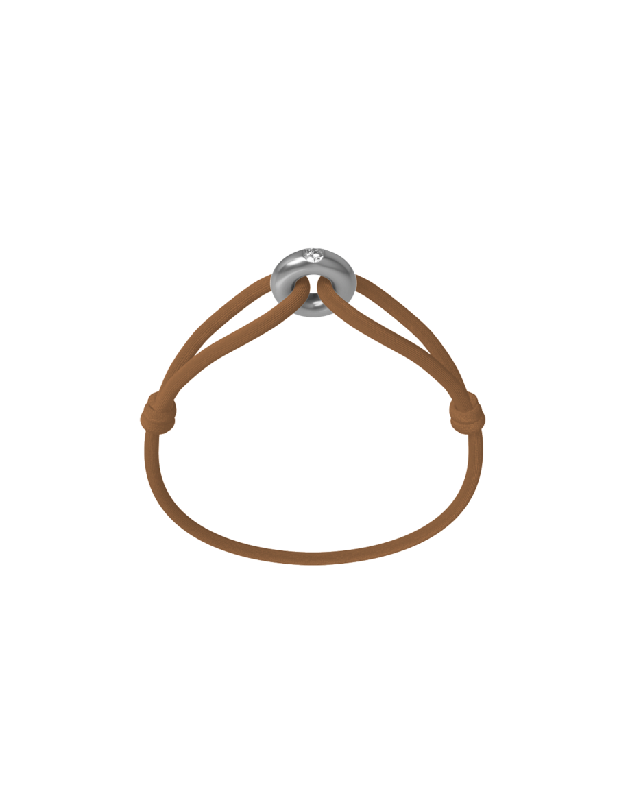 Silver Soho Diamond Cord Bracelet