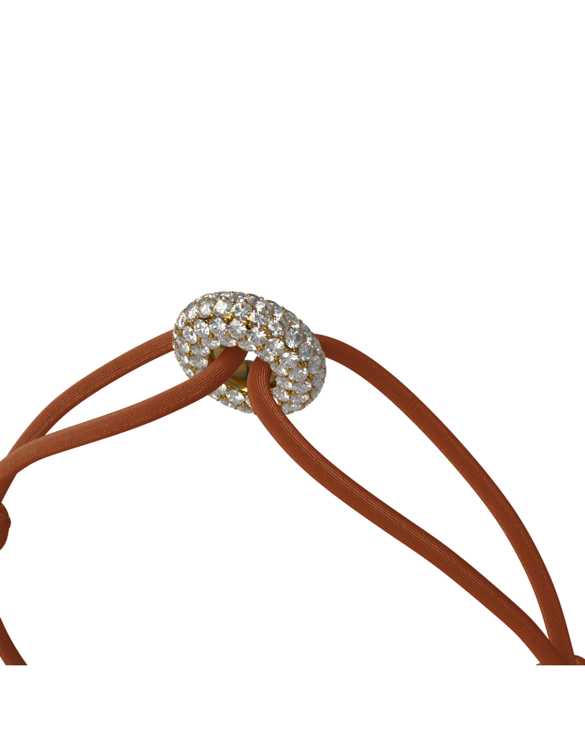 Mini Golden Soho Pavé Cord Bracelet