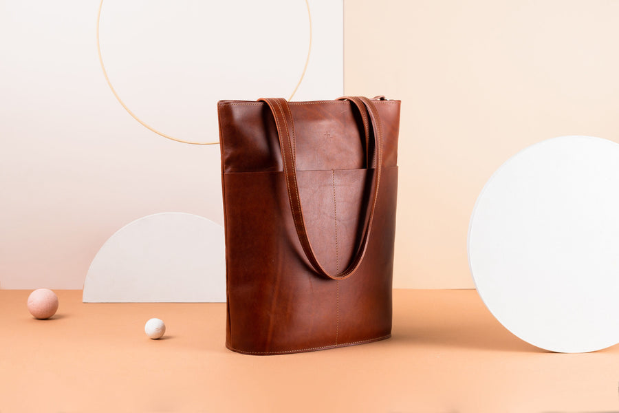 Effortless Leather Tote Bag – Classic, Durable & Versatile by Craftory at brixbailey.com