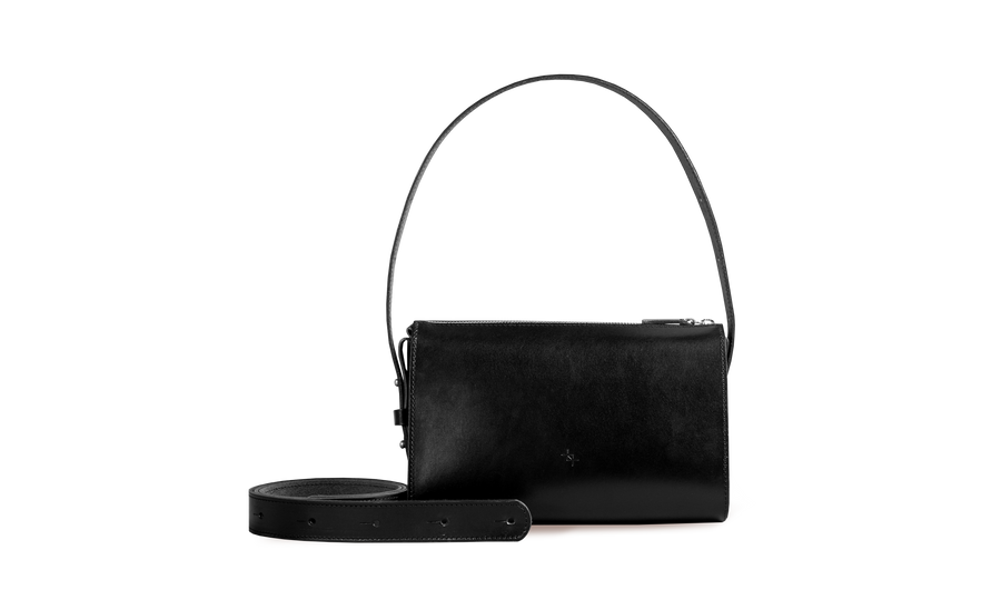 Model Sling – Chic Leather Crossbody Bag with Zipper by Craftory at brixbailey.com