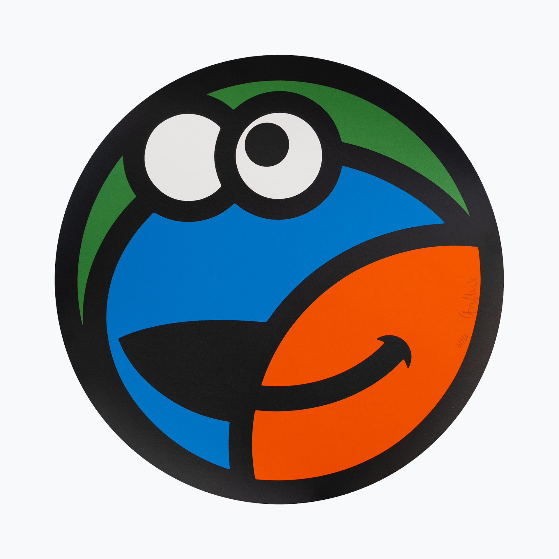 Comile Limited Edition Screen Print 50cm Round