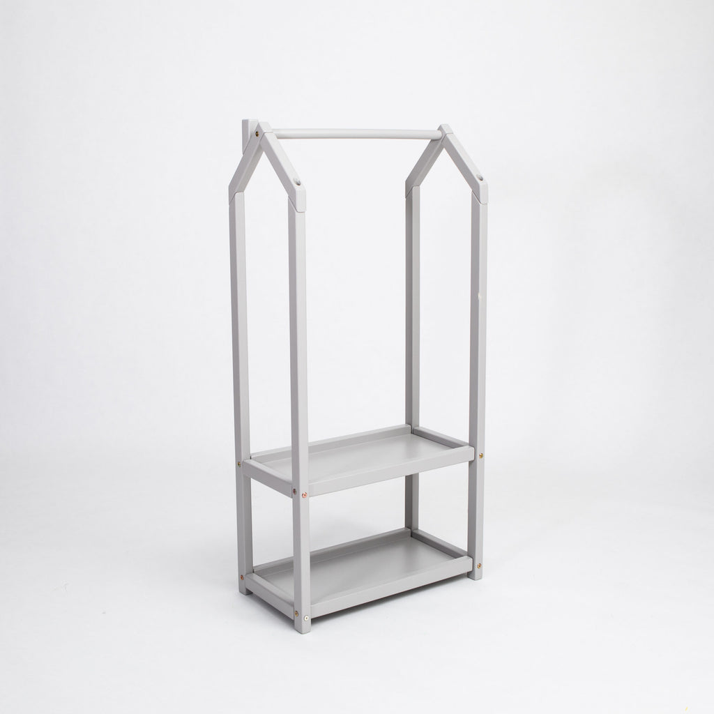 House Shaped Clothing Rack – Montessori Inspired & Creative by Montessori House Bed at www.brixbailey.com