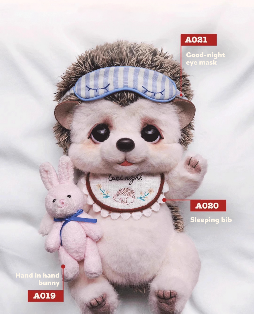 Motty Hedgehog Plush Toy Handmade Soft Cuddly