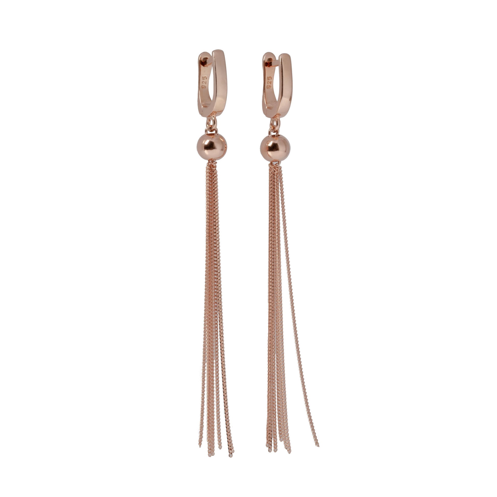 MyaMoon Earrings – Classic English Lock with Silver Chain by MyaMoon at www.brixbailey.com