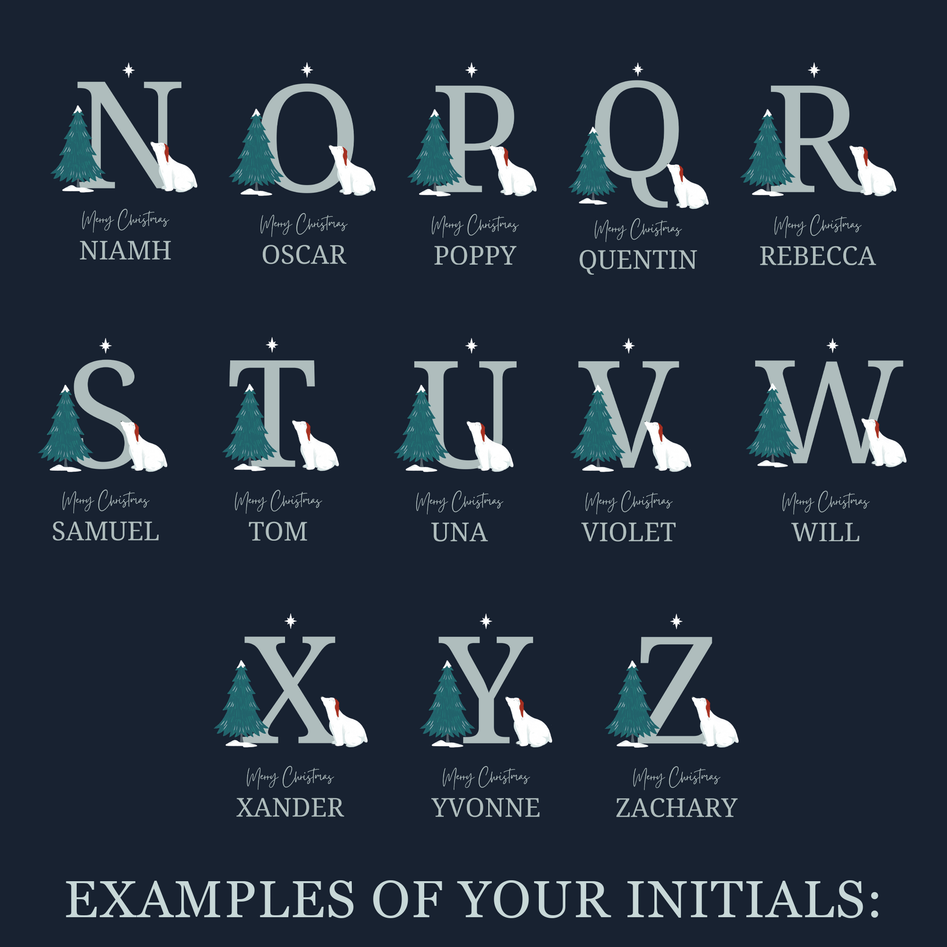 Personalised Christmas Stocking Make A Wish Design