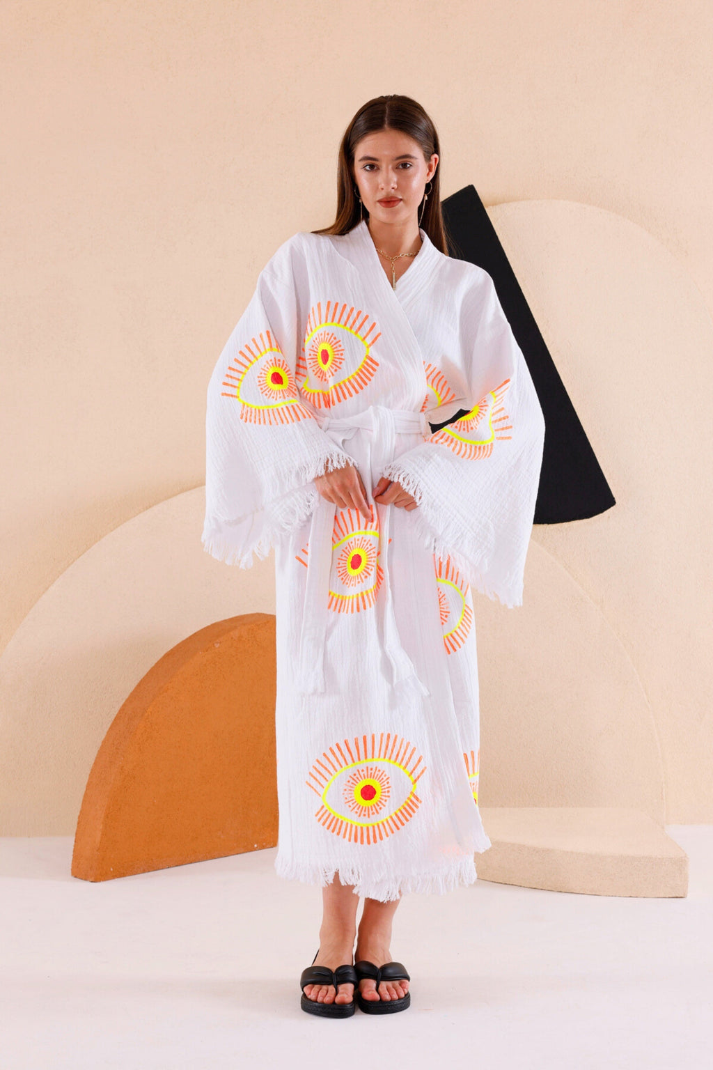 Neon Kimono in Organic Cotton