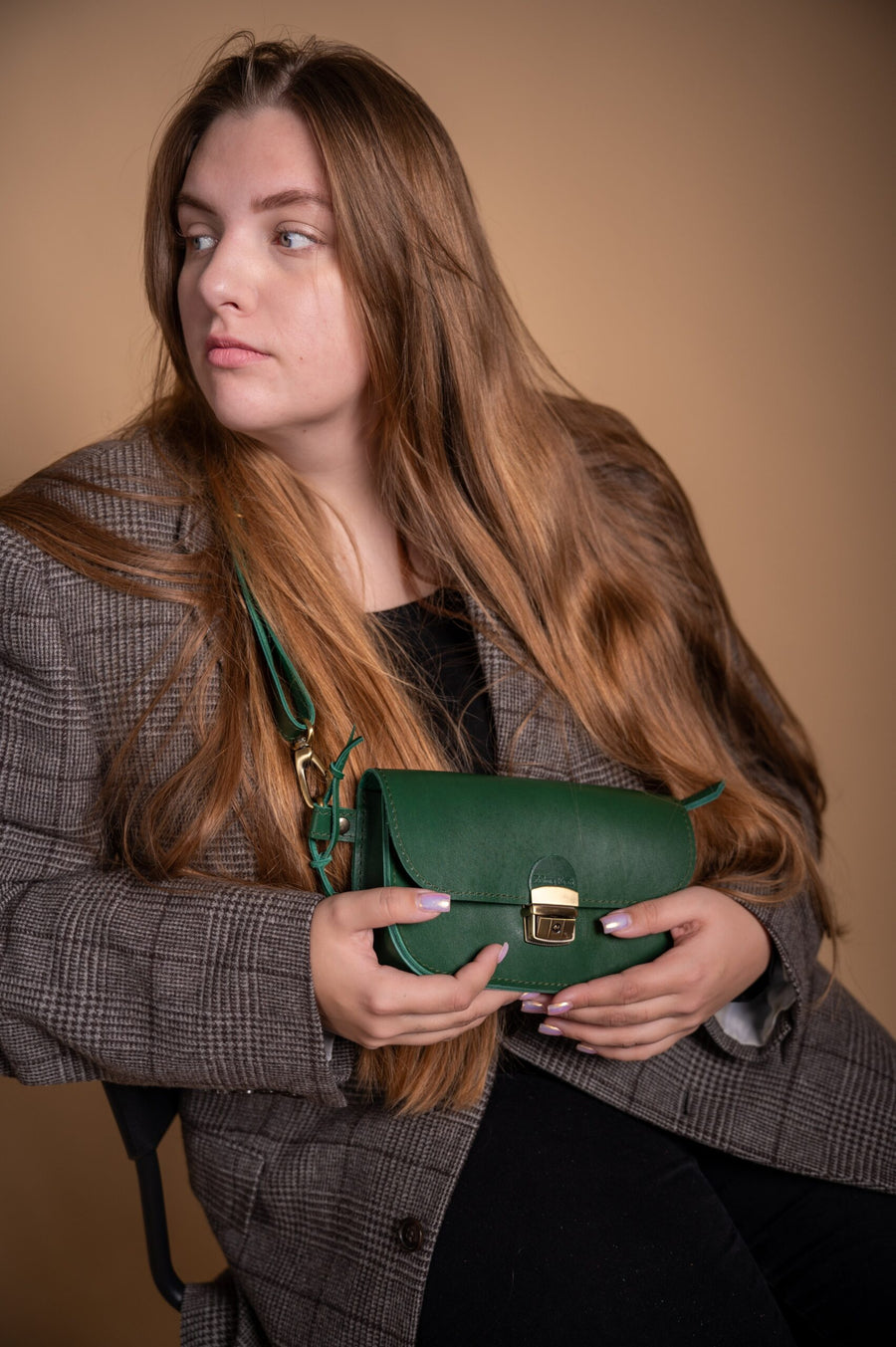 Zelma Kraft Classic Cut Saddle Bag – Elegant & Durable Leather by Zelma Kraft at brixbailey.com