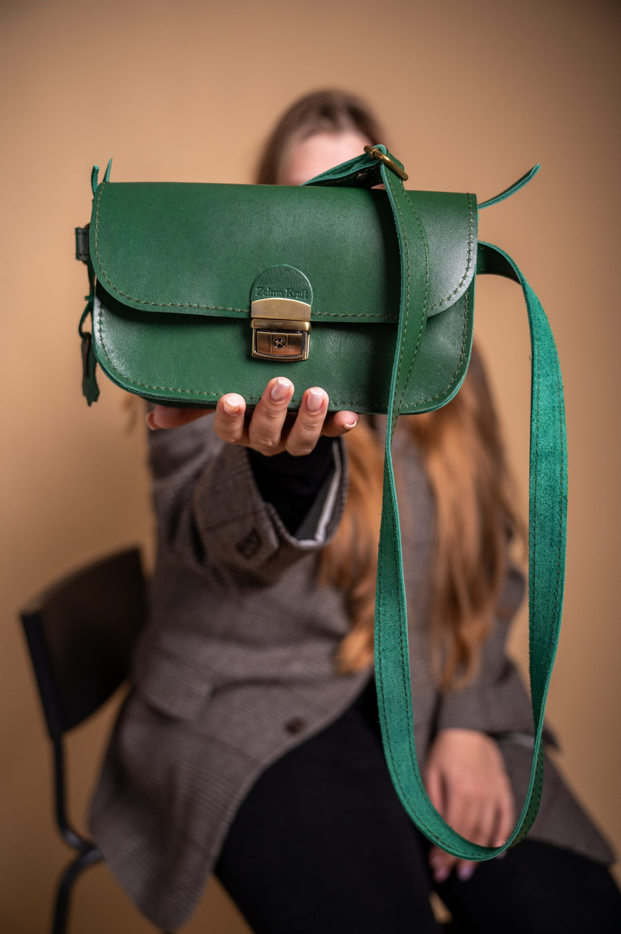 Zelma Kraft Classic Cut Saddle Bag – Vintage Elegance & Durability by Zelma Kraft at brixbailey.com