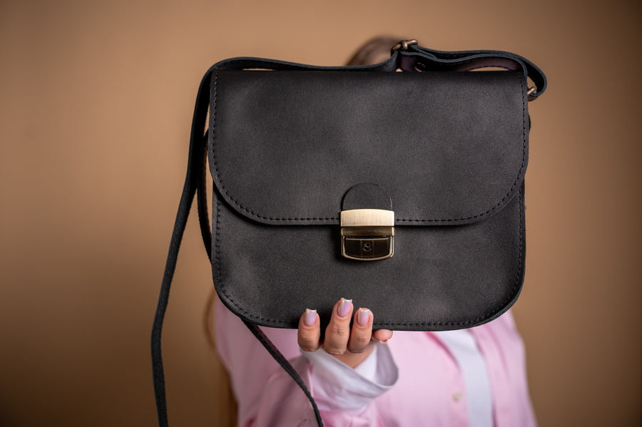 Classic Cut Leather Saddle Bag – Vintage Style & Modern Utility by Zelma Kraft at brixbailey.com