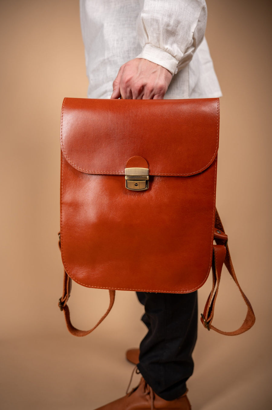 Zelma Kraft Classic Cut Saddle Bag – Elegant & Durable Leather by Zelma Kraft at brixbailey.com