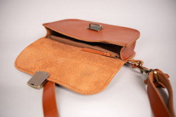 Zelma Kraft Classic Cut Saddle Bag – Timeless Elegance & Durability by Zelma Kraft at brixbailey.com