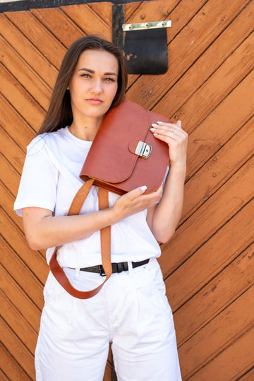 Classic Cut Leather Saddle Bag – Vintage Charm & Modern Practicality by Zelma Kraft at brixbailey.com