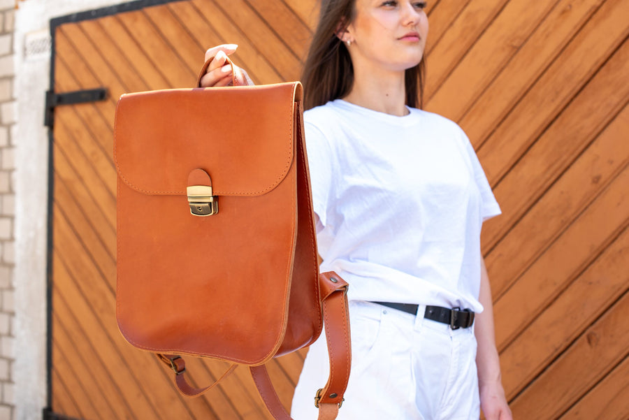 Classic Cut Saddle Bag by Zelma Kraft – Durable & Stylish Leather by Zelma Kraft at brixbailey.com