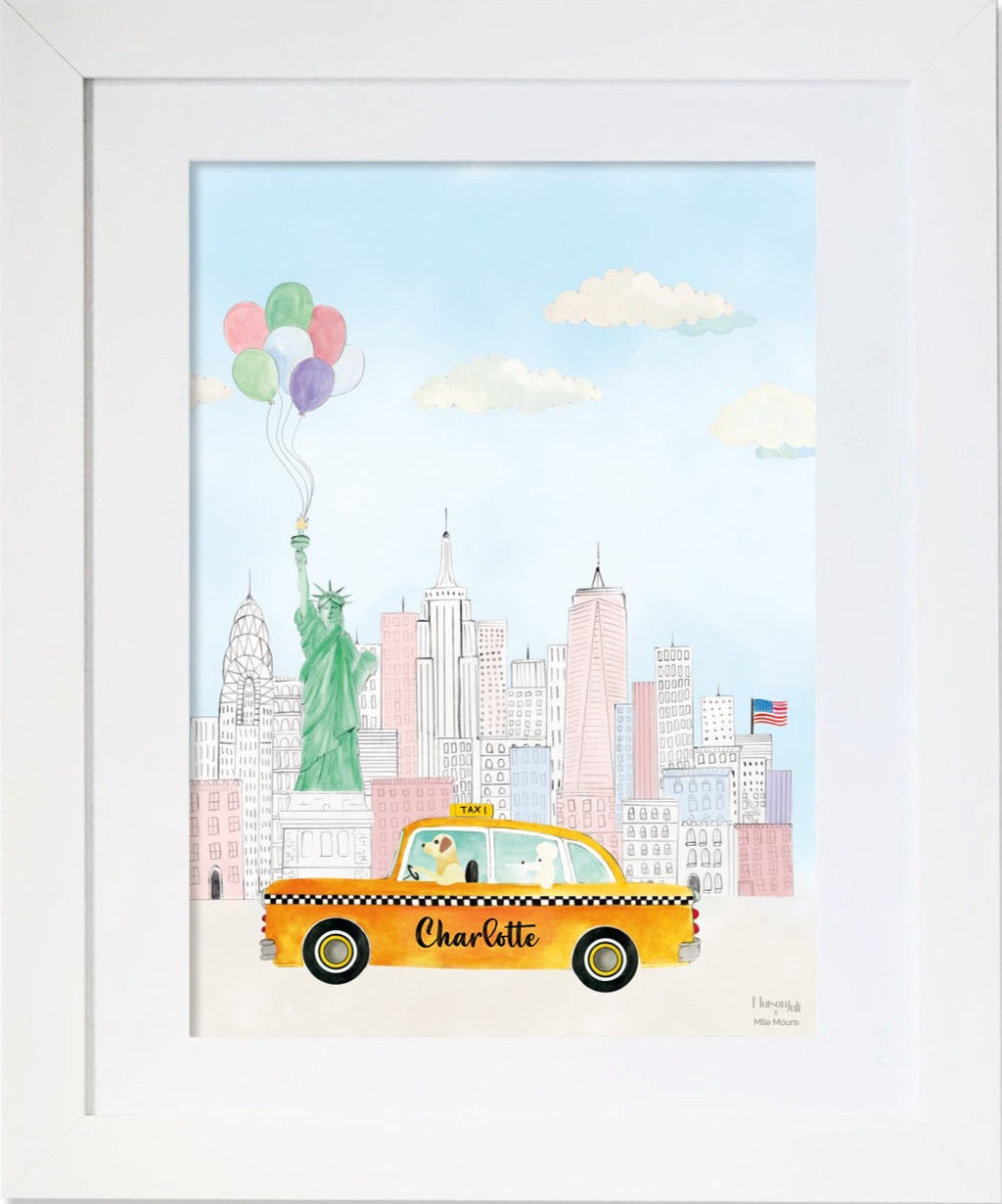 The Personalised Yellow Taxi of New York for girls