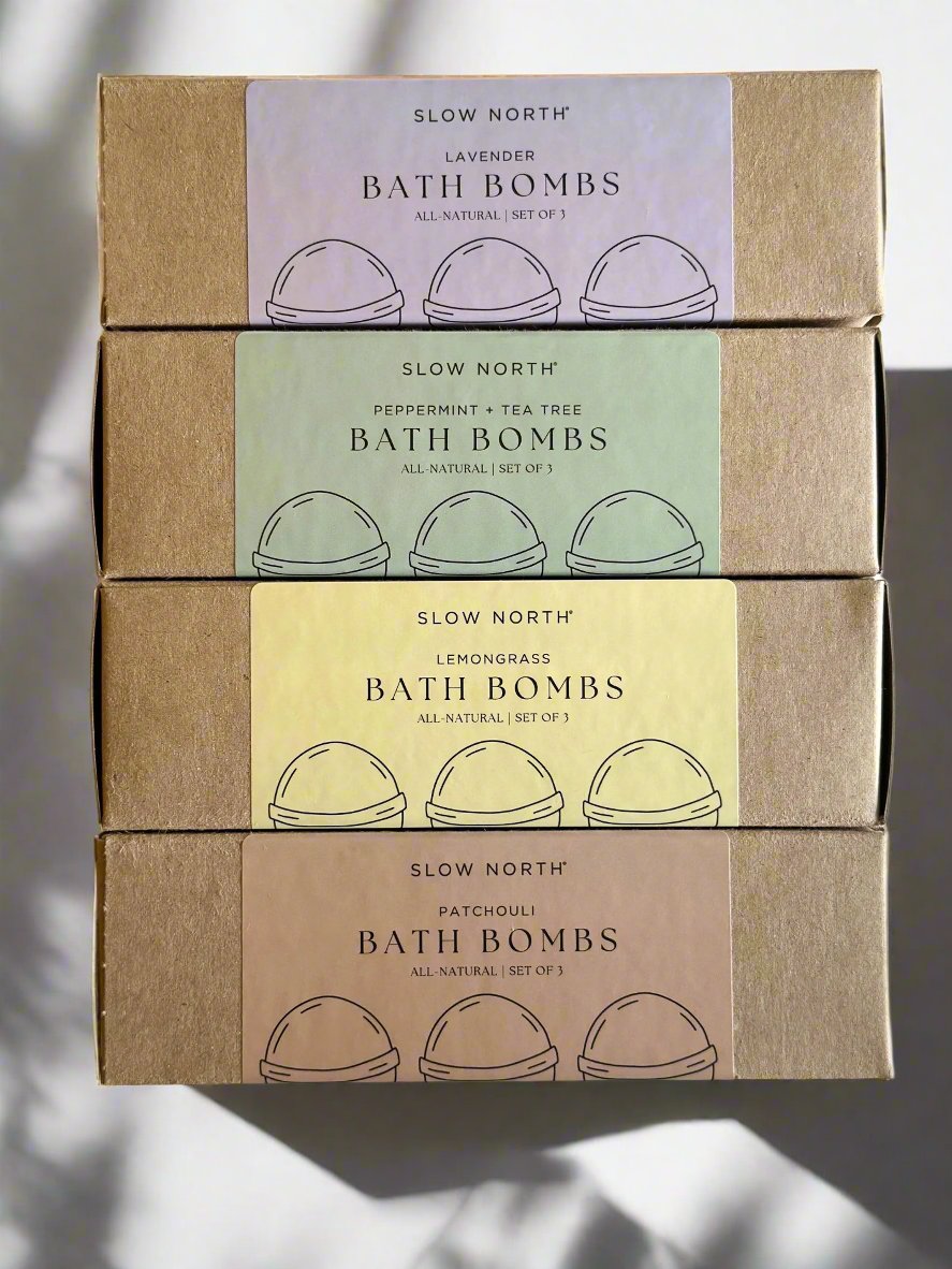 Natural Lavender Bath Bomb Set of 3