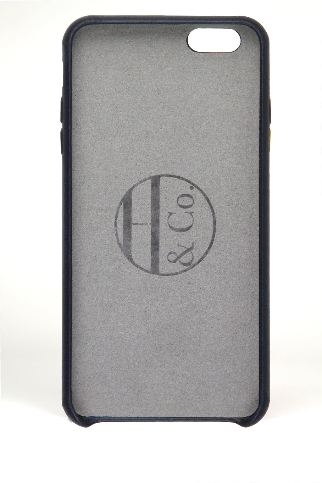Navy Leather iPhone 6 Plus Case