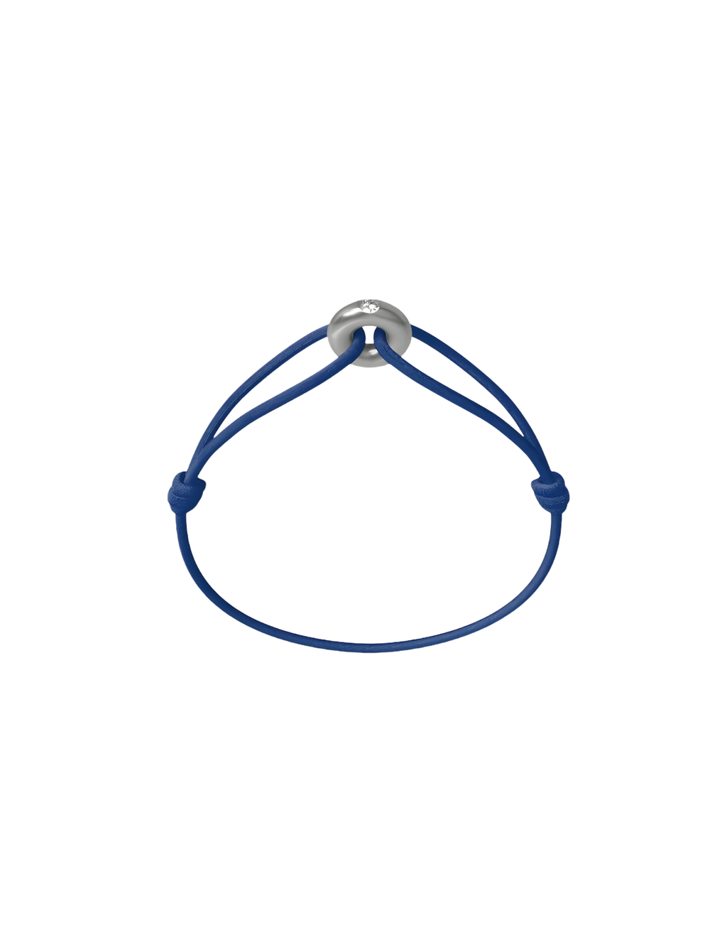 Mini Silver Soho Diamond Cord Bracelet