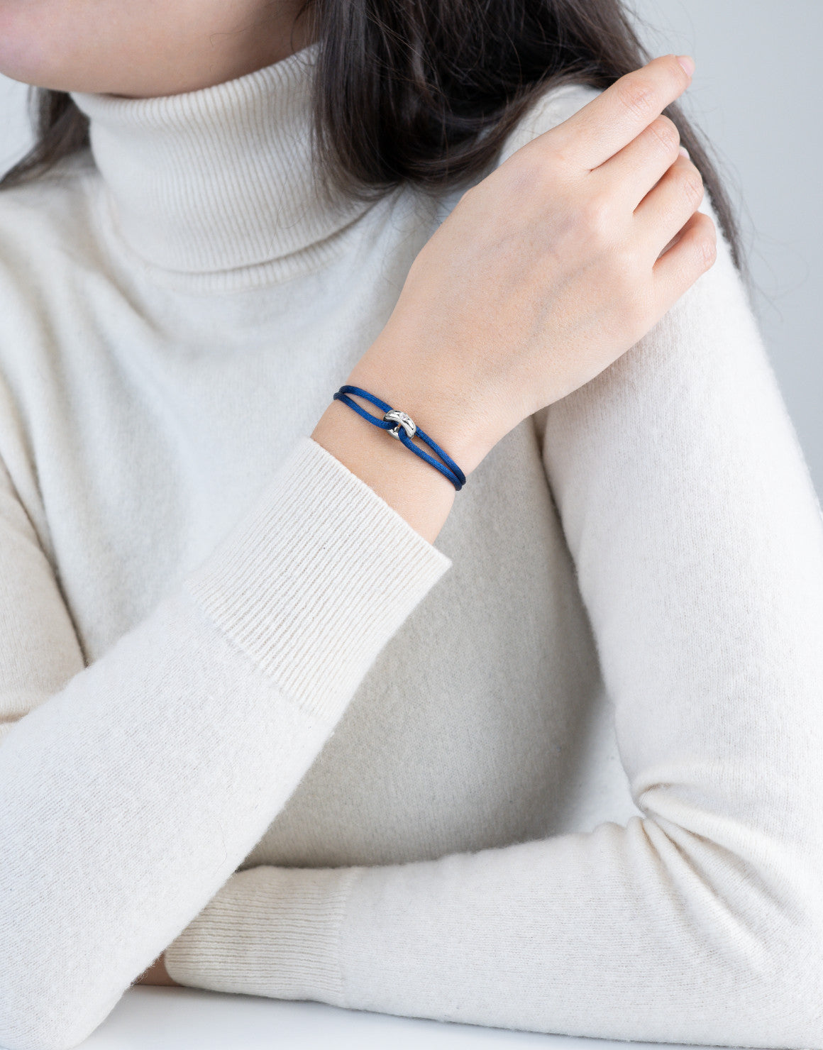 Silver Soho Diamond Cord Bracelet