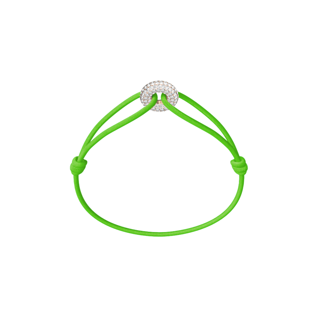 Mini Rose Soho Pave Cord Bracelet