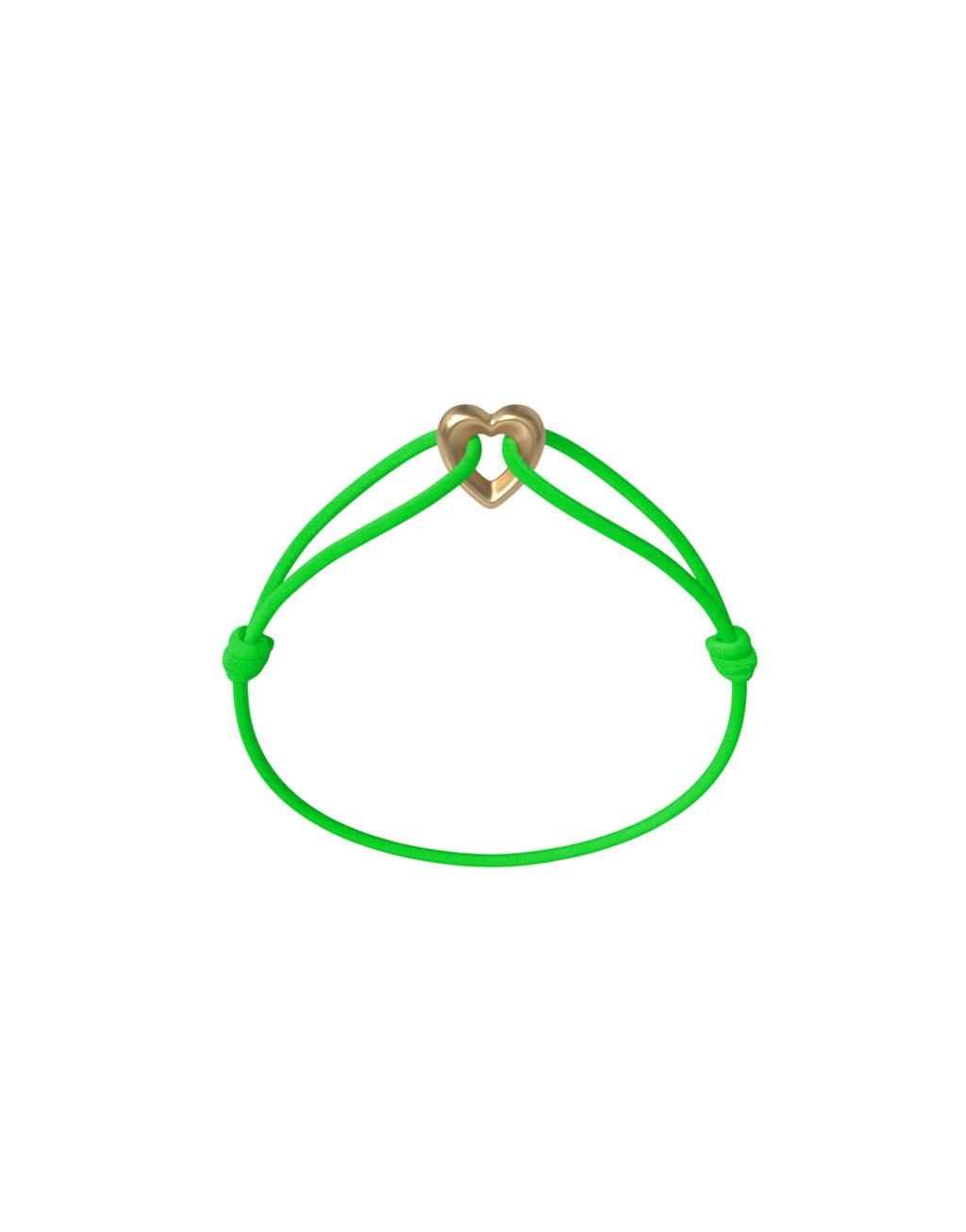 Golden Heart Cord Bracelet