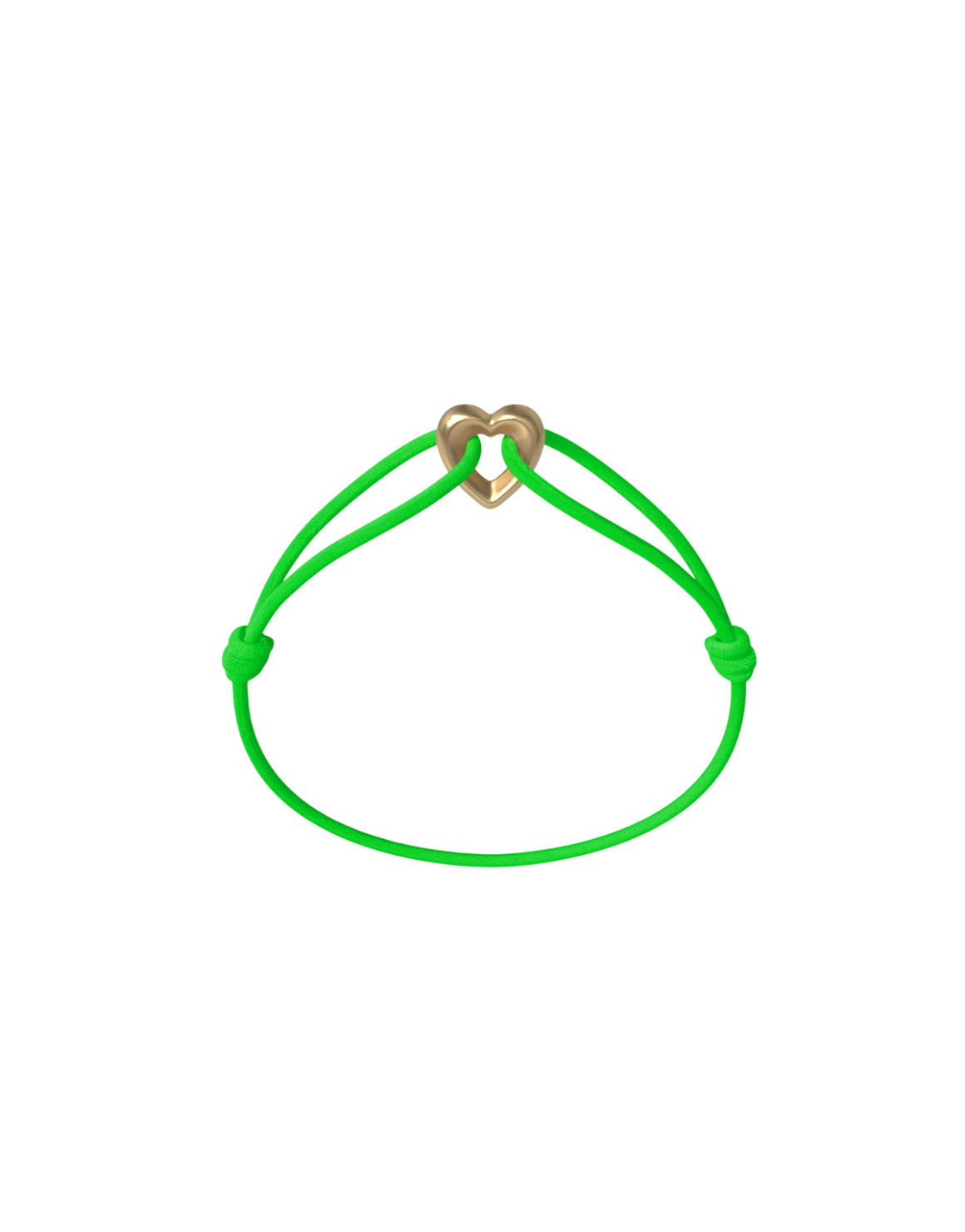 Golden Heart Cord Bracelet