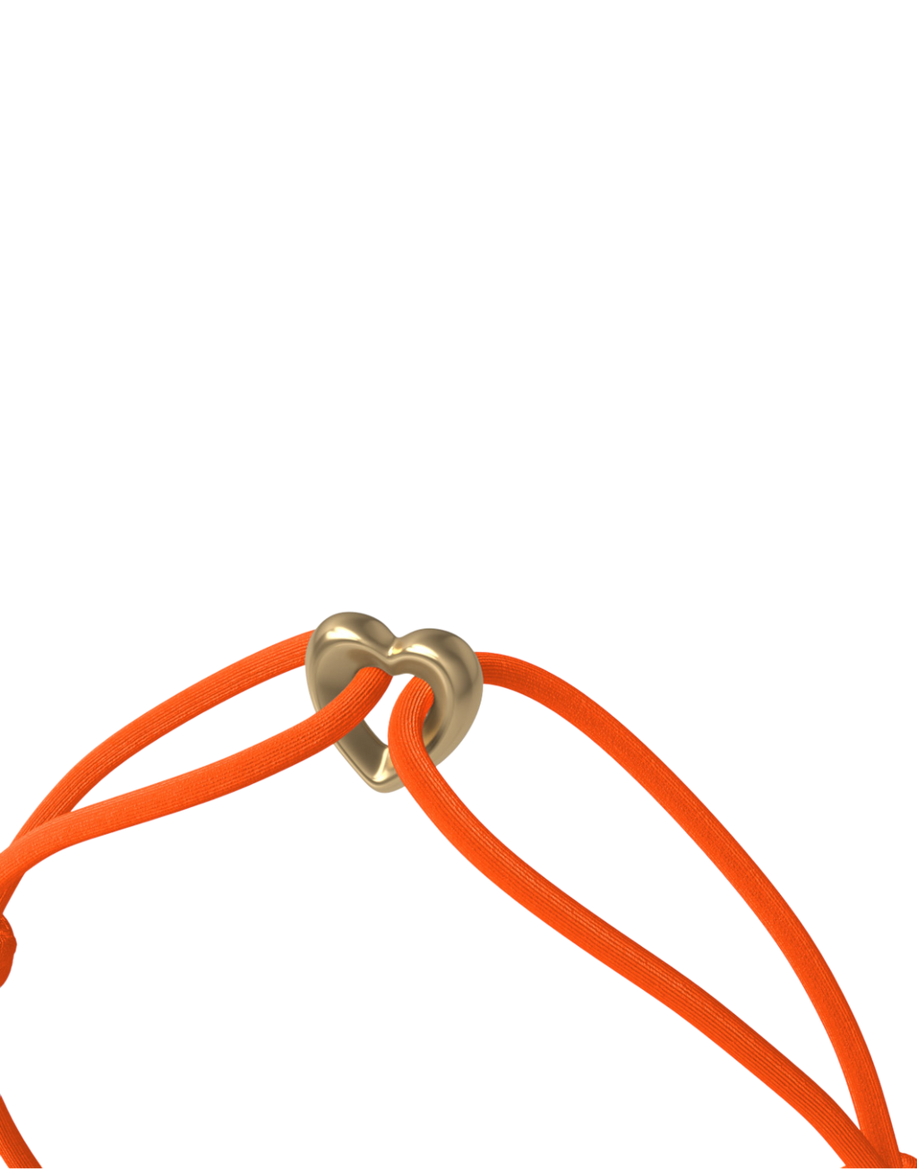 Golden Heart Cord Bracelet